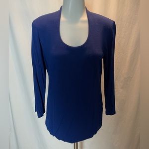 Grace Elements Scoop neck 3/4 sleeve top